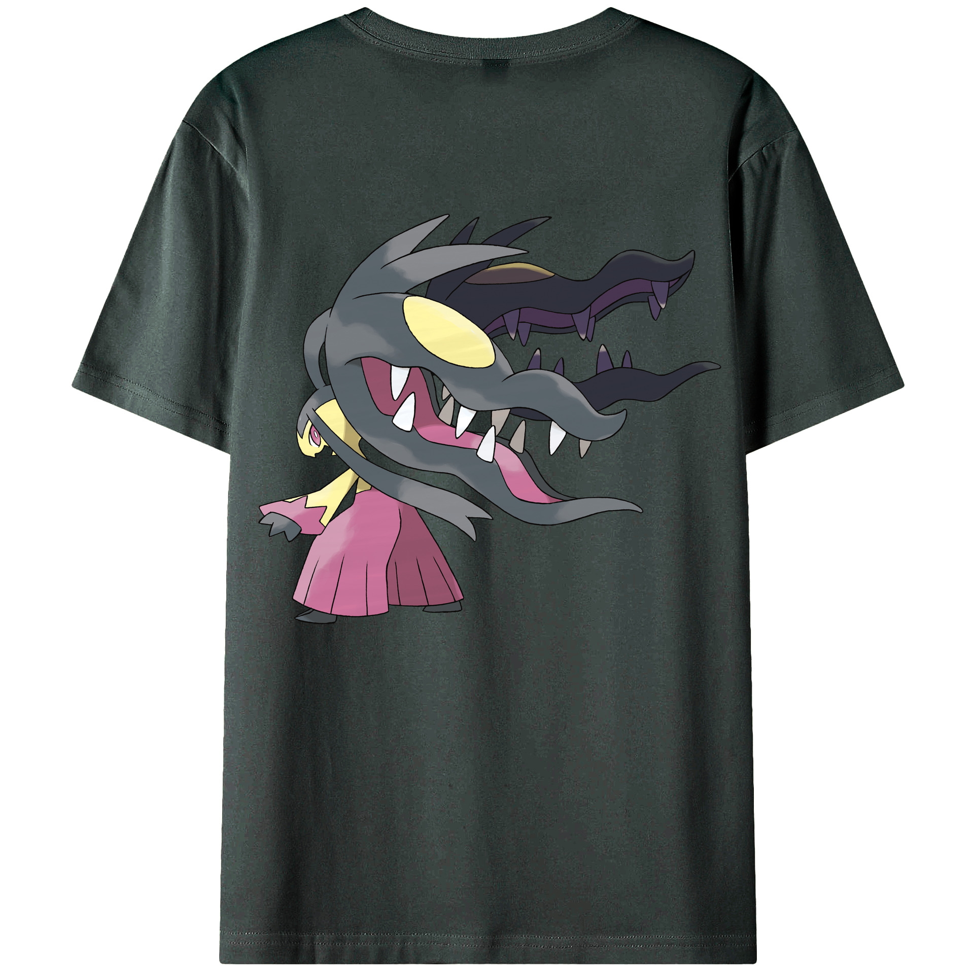 （画像用） ポケットモンスター Pokémon 綿100％ メンズ半袖Tシャツ（バックプリント） 通気性